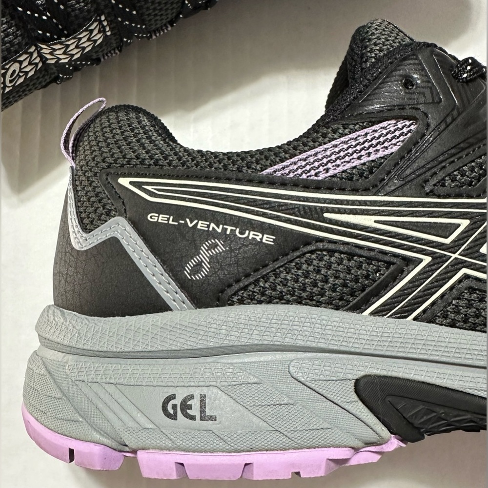 Asics Gel Venture 8 1012A708 Black/Purple Athletic Sneakers Women’s US Size 11 - Picture 9 of 13